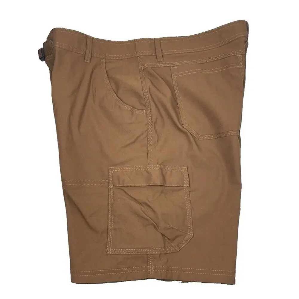 prAna Stretch Zion II Shorts Men's 38x8 Sepia Brown Hiking Cargo Outdoor Nylon
